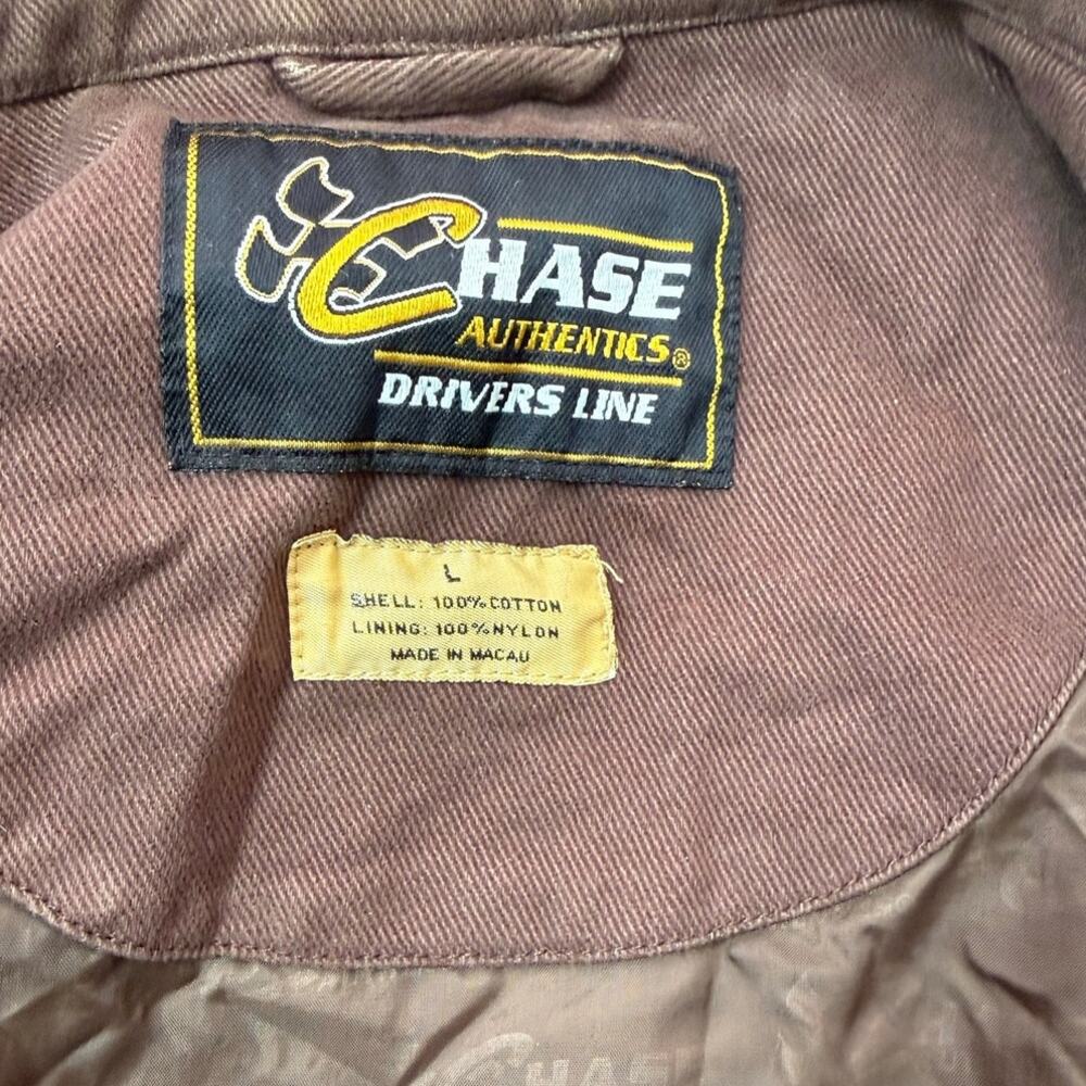 Vintage Dale Jarrett Chase Authentic Mens Drivers Line Jacket UPS Size L - Picture 8 of 16